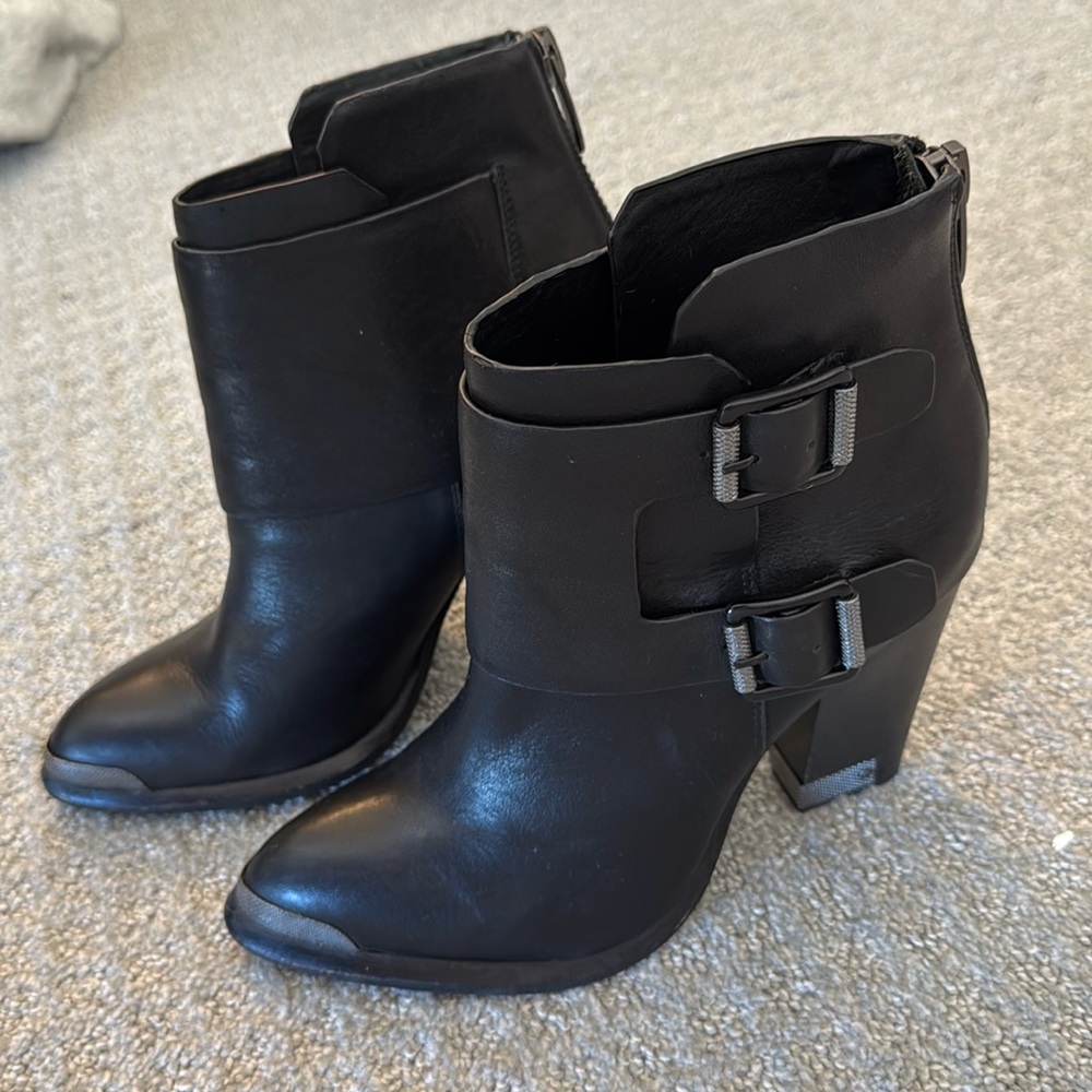 Calvin Klein leather booties size 9